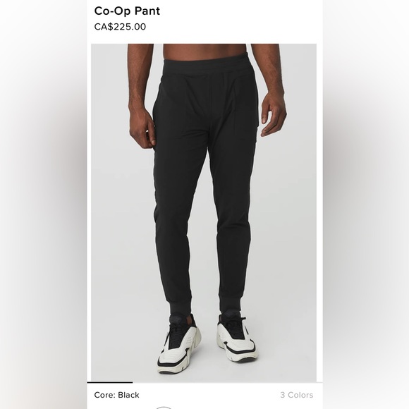 Alo co-op pant, black, large. New with tags - Picture 2 of 5